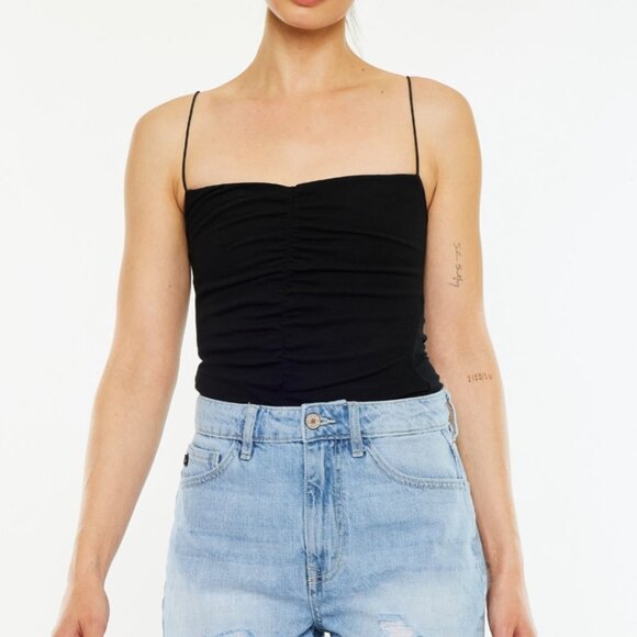 Hazel Blues® |  Kancan Raw Hem Distressed High Waist Denim Shorts - Picture 4 of 7